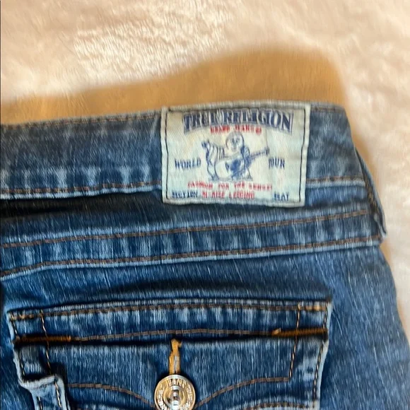 True Religion Women’s Blue Skinny Jeans Size 31x28 - Picture 6 of 14